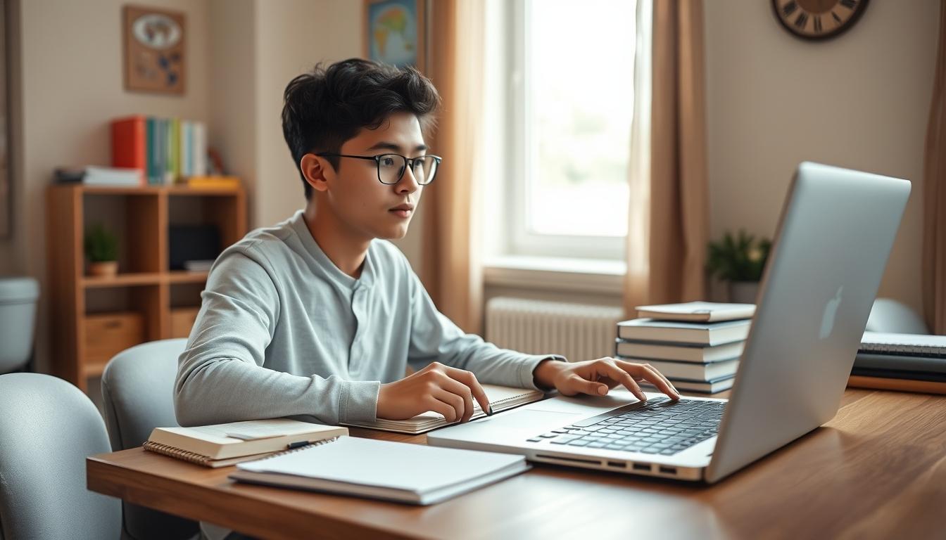 Digital learning platform with online study materials